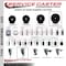 Service Caster 5'' SS Hard Rubber Swivel 1-3/4'' Expand Stem Caster Set 2 Total Lock Brakes, 4PK SCC-SSEXTTL20S514-HRS-2-S-2-134 - alternate 4
